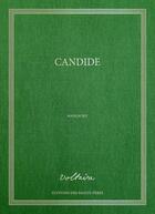 Couverture du livre « Candide » de Voltaire aux éditions Editions Des Saints Peres