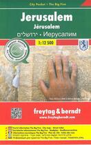 Couverture du livre « Jerusalem city pocket » de  aux éditions Freytag Und Berndt