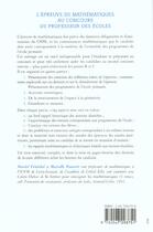 Couverture du livre « Epreuve De Maths Au Crpe » de Pauvret aux éditions Bordas