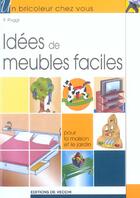 Couverture du livre « 6 idees de meubles facile a monter » de Jean Poggi aux éditions De Vecchi