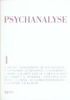 Couverture du livre « Psychanalyse 01 - changement de psychanalyse » de  aux éditions Eres