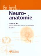 Couverture du livre « Neuroanatomie » de Fix aux éditions De Boeck