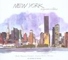 Couverture du livre « New York ; aquarelles » de Jerome Charyn et Fabrice Moireau aux éditions Pacifique