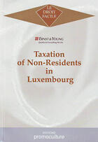 Couverture du livre « Taxation of non-residents in Luxembourg » de Ernst Et Young aux éditions Promoculture