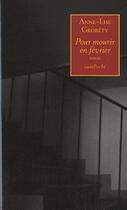 Couverture du livre « Pour mourir en février » de Anne-Lise Grobety aux éditions Bernard Campiche