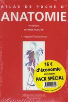 Couverture du livre « Atlas de poche d'anatomie Tome 1 à Tome 3 (4e édition) » de Werner Platzer aux éditions Lavoisier Medecine Sciences