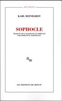 Couverture du livre « Sophocle » de Karl Reinhardt aux éditions Minuit