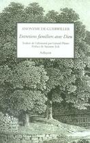 Couverture du livre « Entretiens familiers avec dieu » de Anonyme Guebwil aux éditions Arfuyen