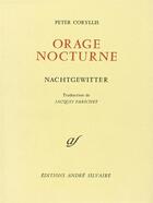 Couverture du livre « Orage nocturne » de Peter Coryllis aux éditions Rocher