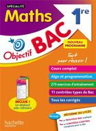 Couverture du livre « Objectif bac specialite maths 1re » de Billa/Barbazo aux éditions Hachette Education