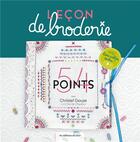 Couverture du livre « Leçon de broderie » de Christel Gouze aux éditions De Saxe