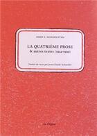 Couverture du livre « La quatrième prose et autres textes (1922-1929) » de Ossip Mandelstam aux éditions Dogana