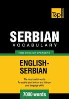 Couverture du livre « Serbian vocabulary for English speakers - 7000 words » de Andrey Taranov aux éditions T&p Books