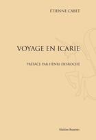 Couverture du livre « Voyage en Icarie » de Etienne Cabet aux éditions Slatkine Reprints