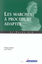 Couverture du livre « Marches a procedure adapte » de Jean Massot aux éditions Berger-levrault