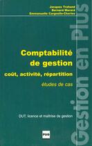 Couverture du livre « Comptabilite de gestion » de Trahand aux éditions Pu De Grenoble