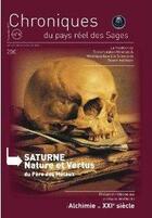 Couverture du livre « CPRS N°4 SATURNE : Nature et Vertus du Père des Métaux » de Chalybe aux éditions Cosmogone
