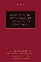Couverture du livre « A Restatement of the English Law of Unjust Enrichment » de Burrows Fba Qc (Hon) Andrew aux éditions Oup Oxford
