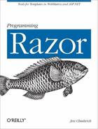 Couverture du livre « Programming Razor » de Jess Chadwick aux éditions O'reilly Media