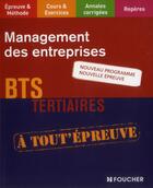 Couverture du livre « Management des entreprises ; BTS tertiaires » de Dominique Lemoine aux éditions Foucher