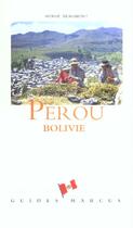 Couverture du livre « Perou Bolivie Guide Marcus » de Herve Beaumont aux éditions Marcus Nouveau