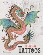 Couverture du livre « Coloriage tattoos ; petit format » de  aux éditions Encre Violette