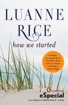 Couverture du livre « How We Started » de Rice Luanne aux éditions Penguin Group Us