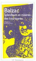 Couverture du livre « Splendeurs et miseres des courtisanes - - edition ******** » de Balzac (De) Honore aux éditions Flammarion