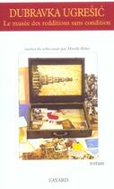 Couverture du livre « Le musee des redditions sans condition » de Ugresic-D aux éditions Fayard