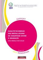 Couverture du livre « Qualite technique des installations de chauffage divise a granules avec reseau d'air chaud - neuf et » de  aux éditions Le Moniteur