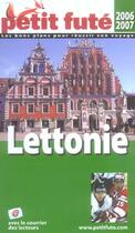 Couverture du livre « LETTONIE (edition 2006-2007) » de Collectif Petit Fute aux éditions Le Petit Fute