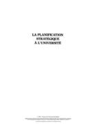 Couverture du livre « La planification stratégique à l'université (2e édition) » de Gerard Arguin aux éditions Presses De L'universite Du Quebec