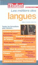 Couverture du livre « Les metiers des langues » de Helene Le Courtois aux éditions L'etudiant
