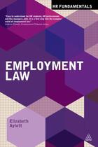 Couverture du livre « Employment Law » de Aylott Elizabeth aux éditions Kogan Page Digital