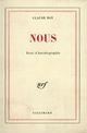 Couverture du livre « Nous - essai d'autobiographie » de Claude Roy aux éditions Gallimard (patrimoine Numerise)