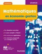 Couverture du livre « Mathématiques en économie-gestion (2e édition) » de Stephane Rossignol aux éditions Dunod