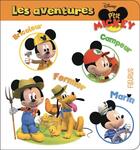 Couverture du livre « P'tit Mickey : les aventures : bricoleur, campeur, fermier, marin » de Nathalie Belineau et Alexis Nesme aux éditions Fleurus