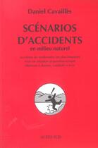 Couverture du livre « Scenarios d'accidents » de Cavailles aux éditions Actes Sud