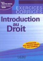 Couverture du livre « Exercices corriges de droit civil » de Druffin-Bricca/Henry aux éditions Gualino