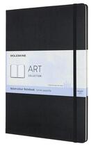Couverture du livre « Carnet aquarelle format a4 rigide noir » de  aux éditions Moleskine
