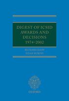 Couverture du livre « Digest of ICSID Awards and Decisions: 1974-2002 » de Rubins Noah aux éditions Oup Oxford