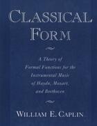 Couverture du livre « Classical form: a theory of formal functions for the instrumental musi » de Caplin William E aux éditions Editions Racine