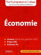 Couverture du livre « Économie ; licence (droit,éco, gestion, AES) ; prépa HEC ; sciences po » de  aux éditions Organisation