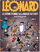 Couverture du livre « Léonard Tome 35 : le génie donne sa langue au chat » de Bob De Groot et Turk aux éditions Lombard