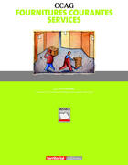 Couverture du livre « CCAG ; fournitures courantes services » de Denis Galliano aux éditions Territorial