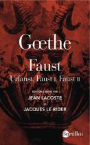 Couverture du livre « Faust » de Johann Wolfgang Von Goethe aux éditions Bartillat