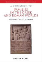 Couverture du livre « A Companion to Families in the Greek and Roman Worlds » de Beryl Rawson aux éditions Wiley-blackwell