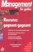 Couverture du livre « Recrutez gagnant gagnant » de Durieux/Besser aux éditions Esf Prisma