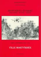 Couverture du livre « Neufchâtel-en-Bray : ville martyrisée t.1 ; éphéméride 1939-1940 » de Francois Fouquet aux éditions Delattre