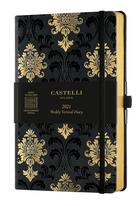 Couverture du livre « Agenda 2021 semainier vertical grand format c&g baroque » de  aux éditions Castelli Milano